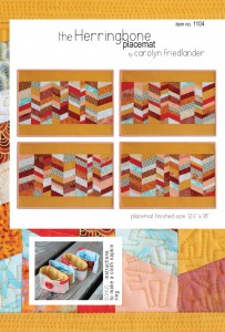 herringbone placemat quilt pattern cover