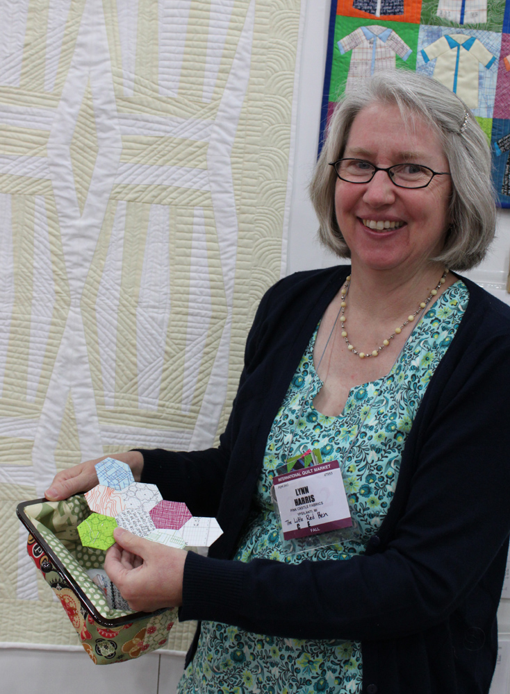 Lynn Harris and her architextures hexies