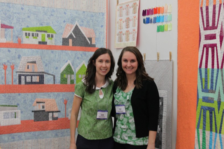 carolyn and laurie at fall quilt market 2012