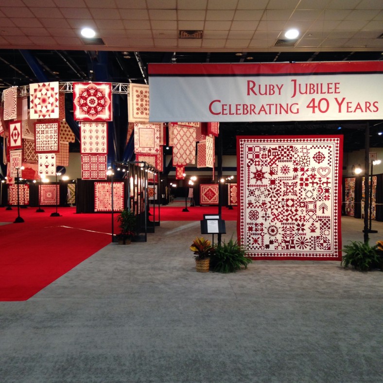 Ruby Jubilee Exhibit at Quilt Market