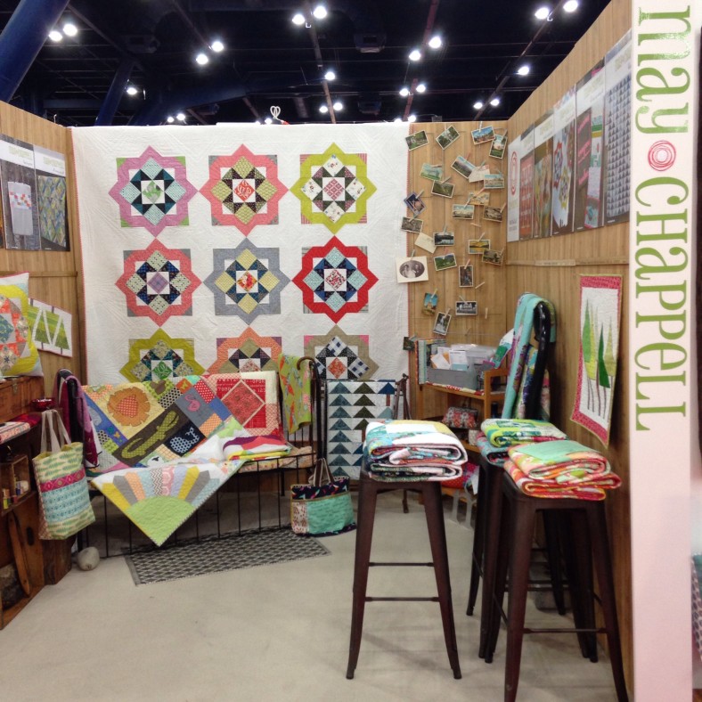 May Chappell at Quilt Market