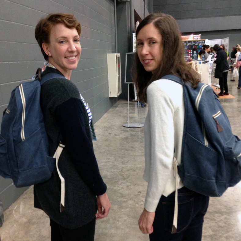 Kim Eichler Messmer and Carolyn Friedlander at QuiltCon 2015