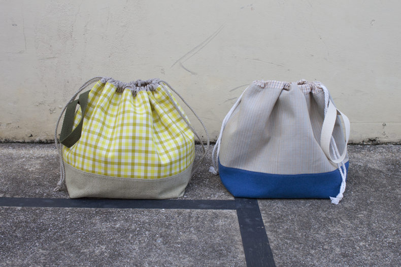 Finch Bucket Bag in Harriot Fabric