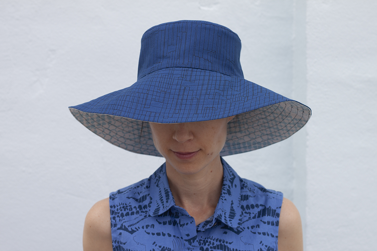 Serpentine Sun Hat in Kept fabrics