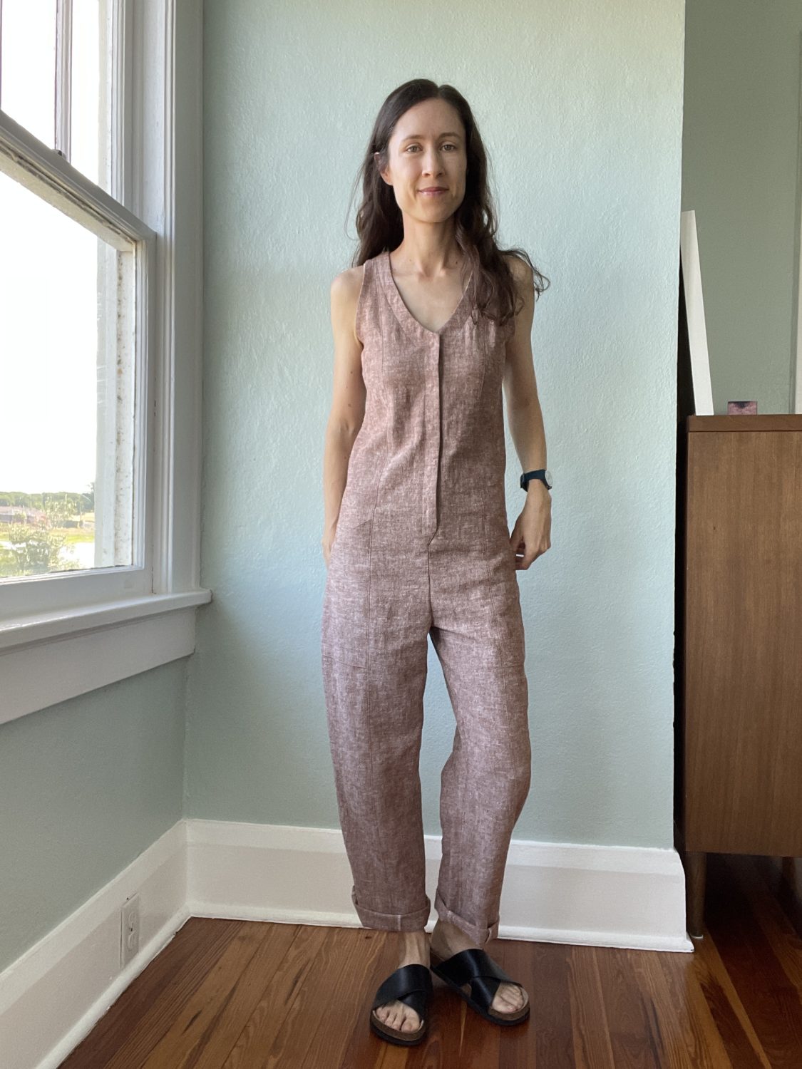 Rory Jumpsuit in Brussels Washer linen