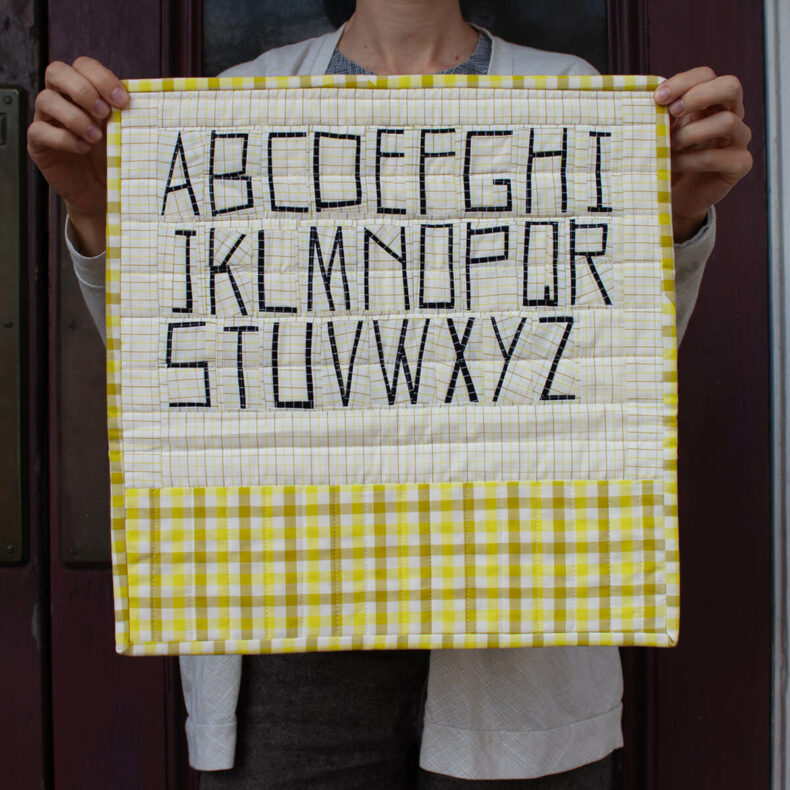 Alphabet Mini Quilt . Carolyn Friedlander