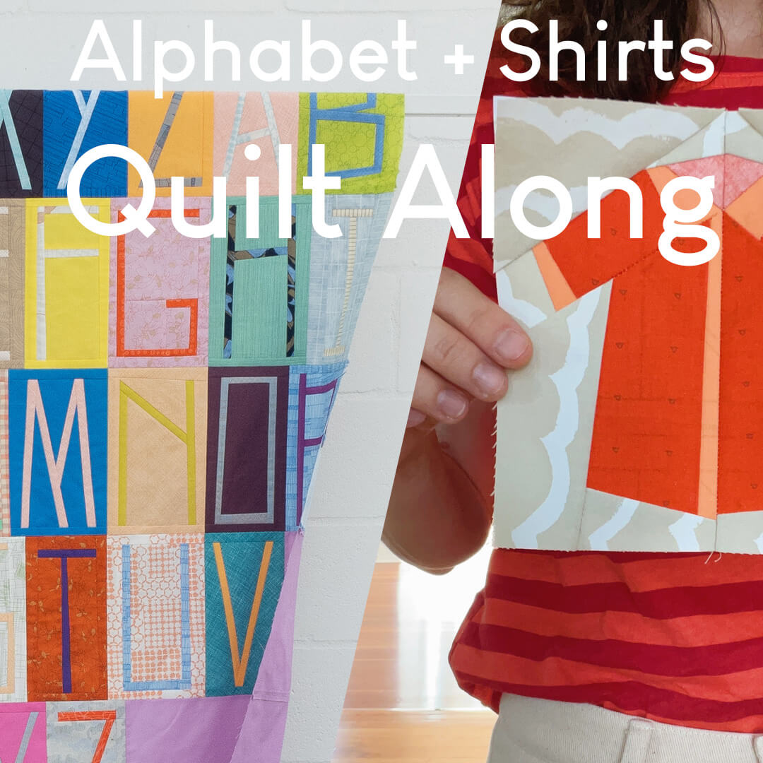Alphabet + Shirts Quilt Along